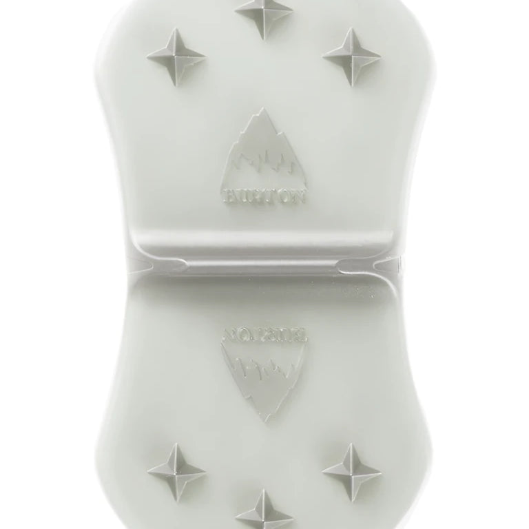 Burton - Medium Spike Stomp Pad 2024 is shown in a light gray color with a textured surface and small spikes on top.