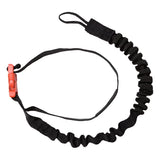 Burton Web Snowboard Leash 2025 - Black webbing with a red plastic buckle and black clip.