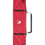 Burton Space Sack Snowboard Bag - A red snowboard bag with a white logo and black straps, featuring a zippered top and handle on one side.