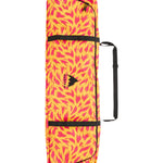 Burton - Space Sack Snowboard Bag 2025 is a yellow and pink snowboard bag with a black strap handle.