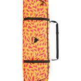 Burton - Space Sack Snowboard Bag 2025 is a yellow and pink snowboard bag with a black strap handle.