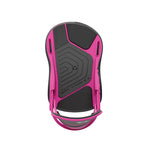 Union Women's Ultra Snowboard Binding - 2025 binding with a predominantly black base and pink accents on the straps.