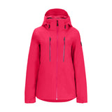 Obermeyer Women's Glade Insulated Jacket 2025 - A bright pink jacket with a hood, zippered pockets and adjustable cuffs.