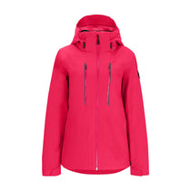 Obermeyer Women's Glade Insulated Jacket 2025 - A bright pink jacket with a hood, zippered pockets and adjustable cuffs.