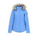 Obermeyer Women's Tuscany Elite Insulated Jacket 2025 with fur hood- Mosaic Blue, Sky Blue - Front