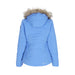 Obermeyer Women's Tuscany Elite Insulated Jacket 2025 with fur hood- Mosaic Blue, Sky Blue - Back