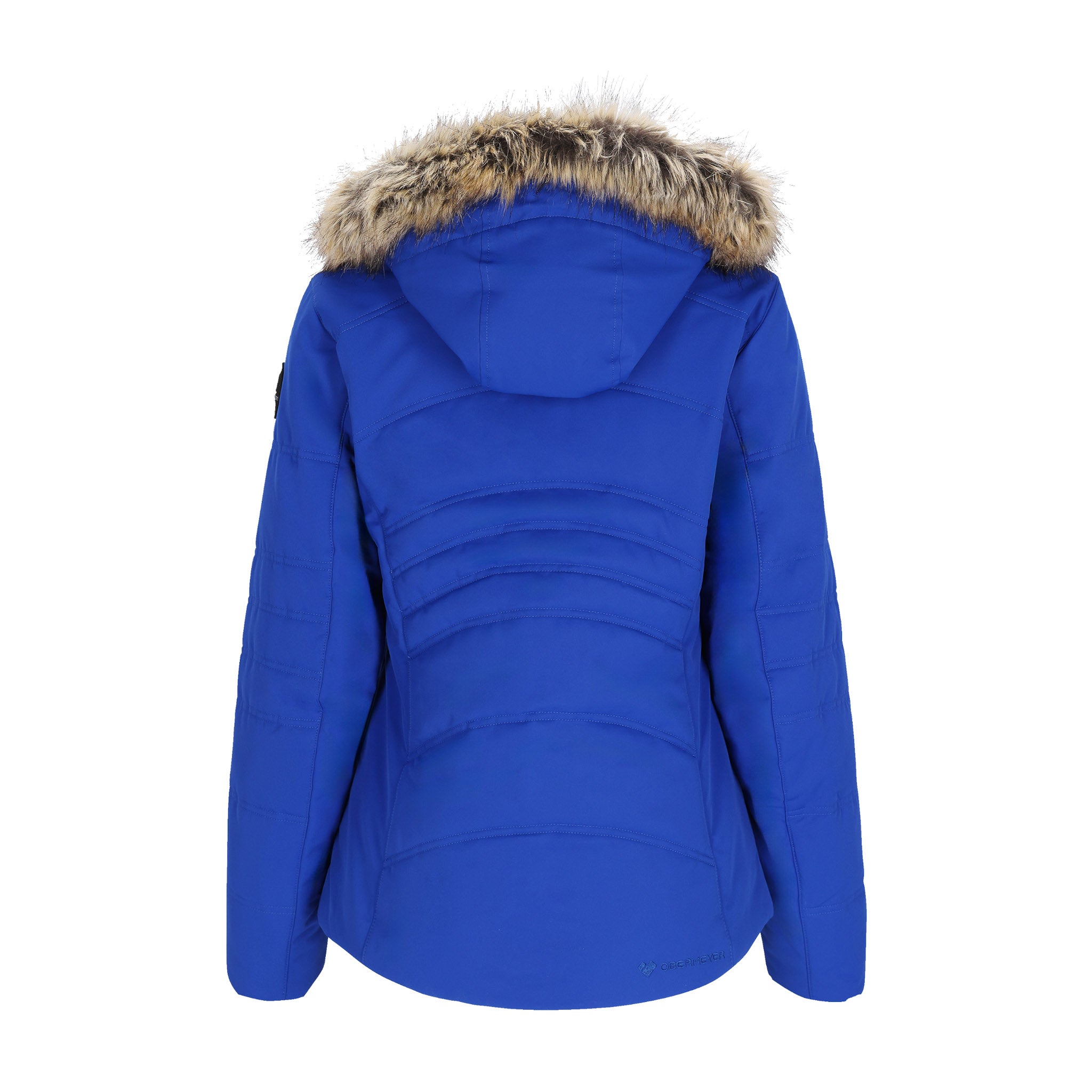 Obermeyer Women's Tuscany II Insulated Jacket With fur hood 2025 - Stellar, Cobalt Blue - Back