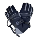 Treviso Blaze Gloves 2020 - A pair of black gloves with gray accents, featuring a strap and buckle on the wrist.
