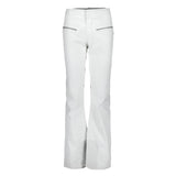 Obermeyer BLISS INS PANT TALL Women's 2022 - White snow pants with gray accents and a button fly.