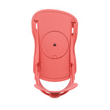 Union Women's Legacy Snowboard Bindings - 2025 binding with a sleek black baseplate and silver buckles.