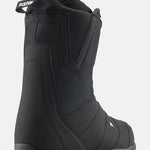 Burton Moto Boa Snowboard Boots 2025 - Black snowboard boots with a textured pattern on the upper and a white logo on the side.