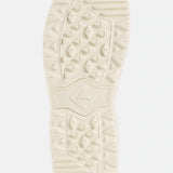 Burton Moto Boa Snowboard Boots 2025 - White snowboard boots with a textured rubber outsole and a ridged pattern on the heel.
