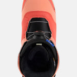 Burton Women's Mint Boa Snowboard Boots 2025 - A pair of snowboard boots with a mint-colored upper and black accents, featuring a prominent "BOA" dial on top.