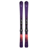 Rossignol Women's Experience 82 with Look XP10 Bindings - A pair of purple skis with a white logo at the top, featuring a sunset-colored gradient on the bottom half.