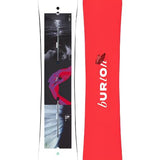 Burton Talent Scout Snowboard 2025 - A black snowboard with a white stripe down the middle and a small Burton logo at the top.