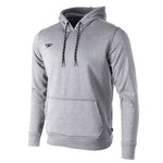 Speedo Long Sleeve Hooded Sweatshirt - A light gray hoodie with a hood, long sleeves and a kangaroo pocket.