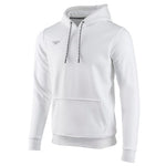 Speedo Long Sleeve Hooded Sweatshirt - A white hoodie with a hood, long sleeves and a kangaroo pocket.