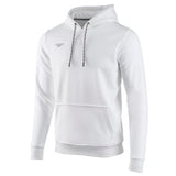 Speedo Long Sleeve Hooded Sweatshirt - A white hoodie with a hood, long sleeves and a kangaroo pocket.
