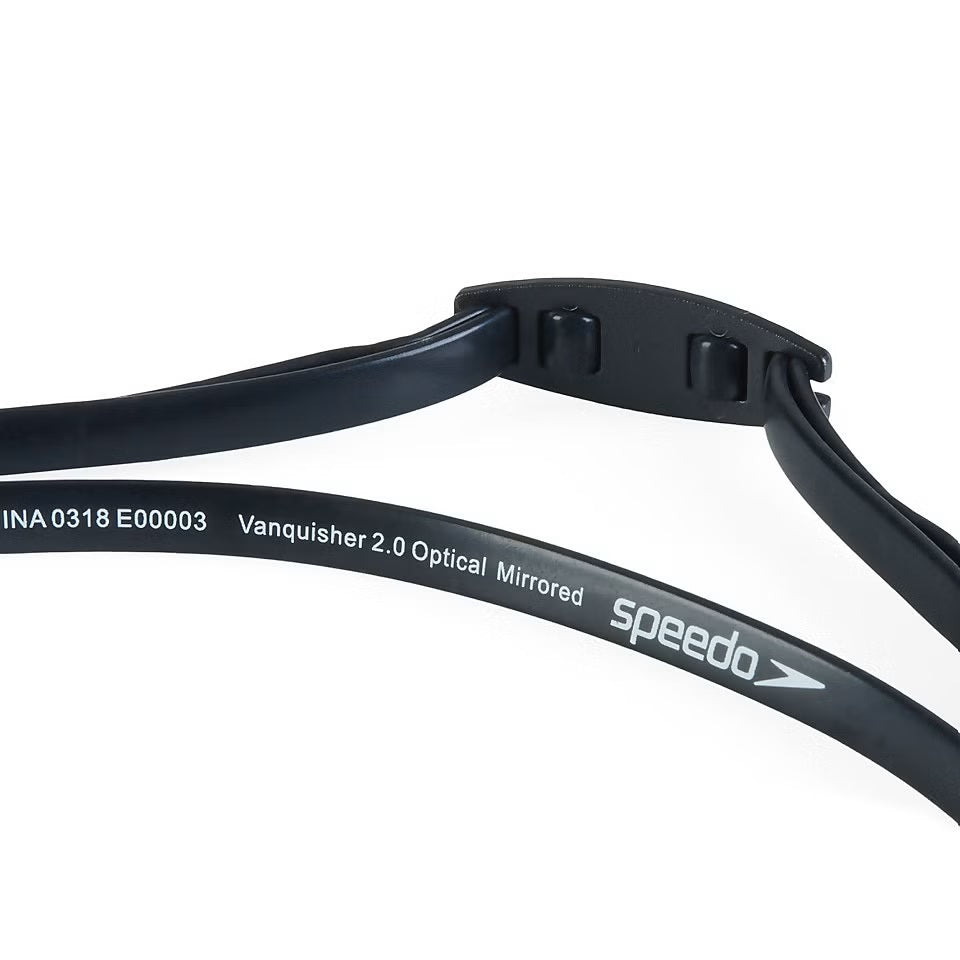 speedo vanquisher 2.0 prescription goggles Speedo Vanquisher 2.0 Optical Mirrored Goggle 030-SMOKE / -3