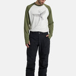 Burton Ballast GORE-TEX 2L Pants 2025 - Dark gray pants with a subtle pattern of thin, darker gray lines on the left leg.