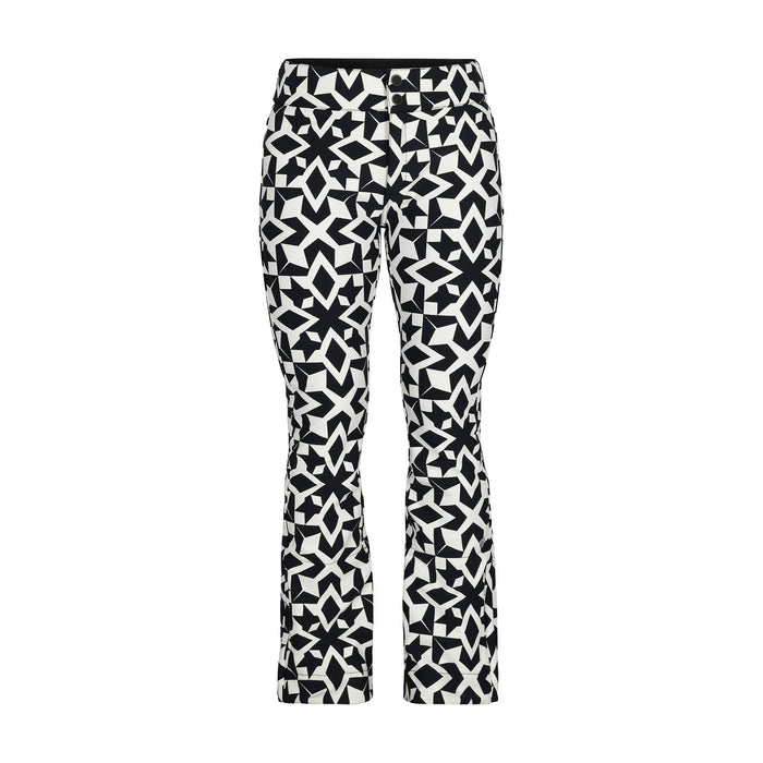 Obermeyer Women's Bond Printed Pant 2025 - Snow Geo, Black and White Mosaic - Front