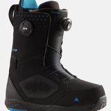 Burton Photon Boa Snowboard Boot 2025 - Black snowboard boots with blue accents and a textured rubber sole.