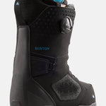 Burton Photon Boa Snowboard Boot 2025 - Black snowboard boots with blue accents and a textured pattern on the side.