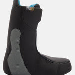 Burton Photon Boa Snowboard Boot 2025 - A black snowboard boot with a blue logo on top and a textured pattern on the side.