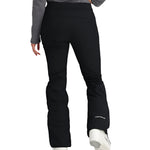Obermeyer Women's Hillary Stretch Pant 2025 - Black snow pants with a subtle white logo on the left leg.