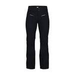 Obermeyer Women's Bliss Insulated Pant 2025 - Black insulated ski pants with zippered pockets and a white logo on the waistband.