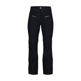 Obermeyer Women's Bliss Insulated Pant 2025 - Black insulated ski pants with zippered pockets and a white logo on the waistband.