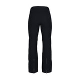 Obermeyer Women's Bliss Insulated Pant 2025 - Black insulated ski pants with a zippered pocket on the right thigh and adjustable cuffs at the bottom.
