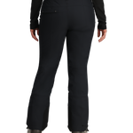 Obermeyer Women's Malta Insulated Pant 2025 - Black snow pants with zippered pockets and adjustable cuffs.
