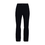 Obermeyer Women's Cloud Nine Insulated Pant 2025 - Black insulated ski pants with zippered pockets and a high waistband.