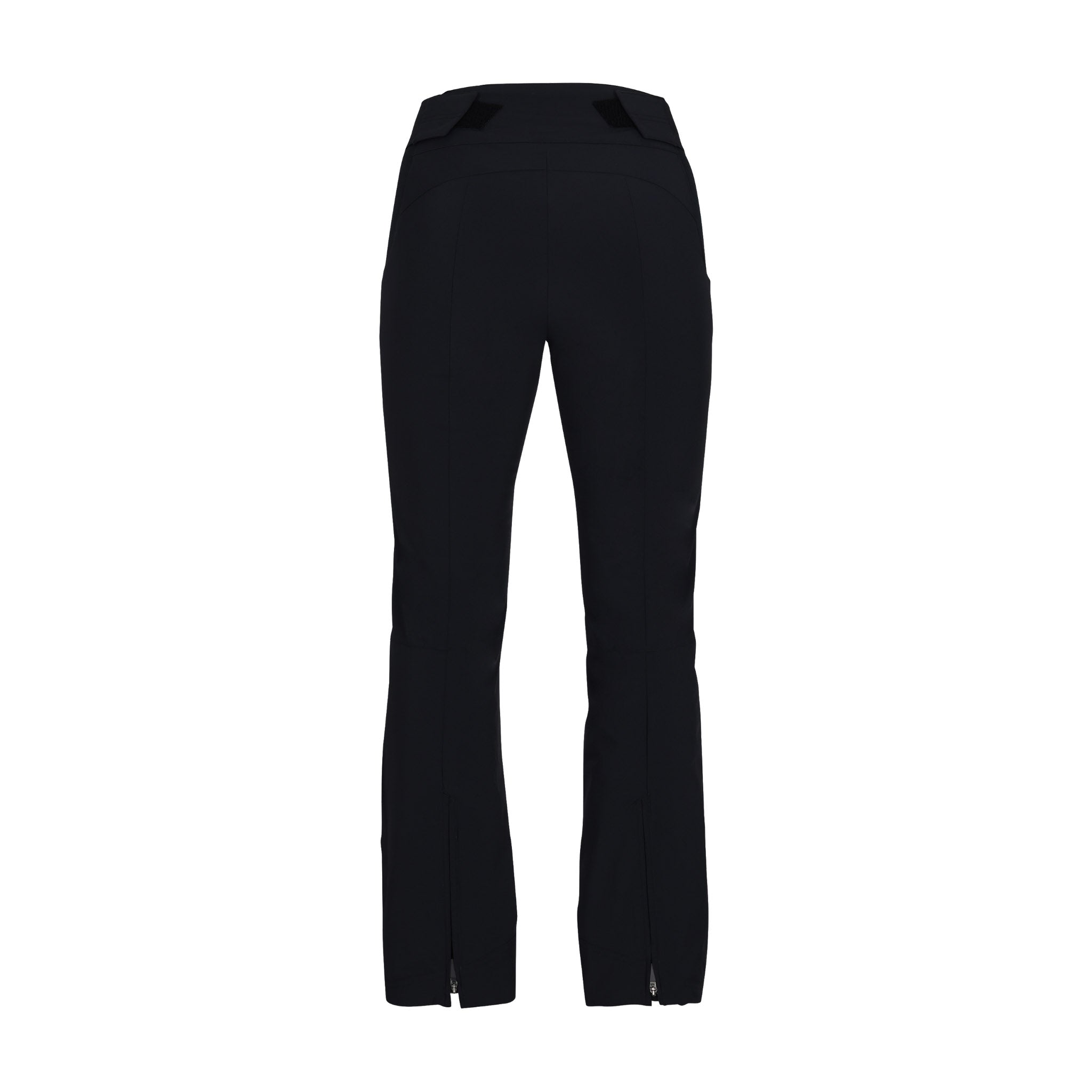 Obermeyer Women's Cloud Nine Insulated Pant 2025 - Black insulated ski pants with zippered ankle vents and two front pockets.