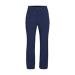 Obermeyer Women's Cloud Nine Insulated Pant 2025 - A pair of navy blue insulated ski pants with zippered pockets and a black zipper on the back.