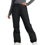 Obermeyer Women's Sugarbush Insulated Pant 2025 - Black insulated ski pants with a subtle snowflake pattern on the left leg.