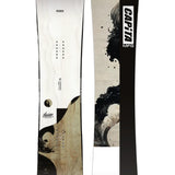 CAPiTA The Navigator Snowboard 2025 - A white snowboard with a black logo and text on top, featuring a wavy line design in light gray.