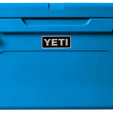 Yeti Tundra 65 Cooler - A large, rectangular cooler with a dark gray lid and matching body, featuring a handle on top and a logo in silver lettering.