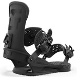 Union Junior's Cadet Pro Snowboard Binding 2025 - A black snowboard binding with a large "U" logo on the top of the boot.
