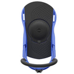 Union Junior's Cadet Snowboard Binding 2025 - A black snowboard binding with a white logo on the top strap and silver buckles.