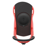 Union Junior's Cadet Snowboard Binding 2025 - A black snowboard binding with a circular logo on top and two small white rectangles on either side.