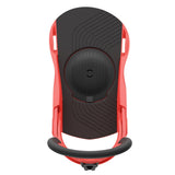 Union Junior's Cadet Snowboard Binding 2025 - A black snowboard binding with a circular logo on top and two small white rectangles on either side.