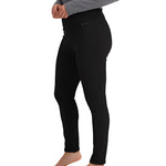 Obermeyer Women's UltraGear Bottom 2025 - Black leggings with a subtle white pattern on the left thigh.