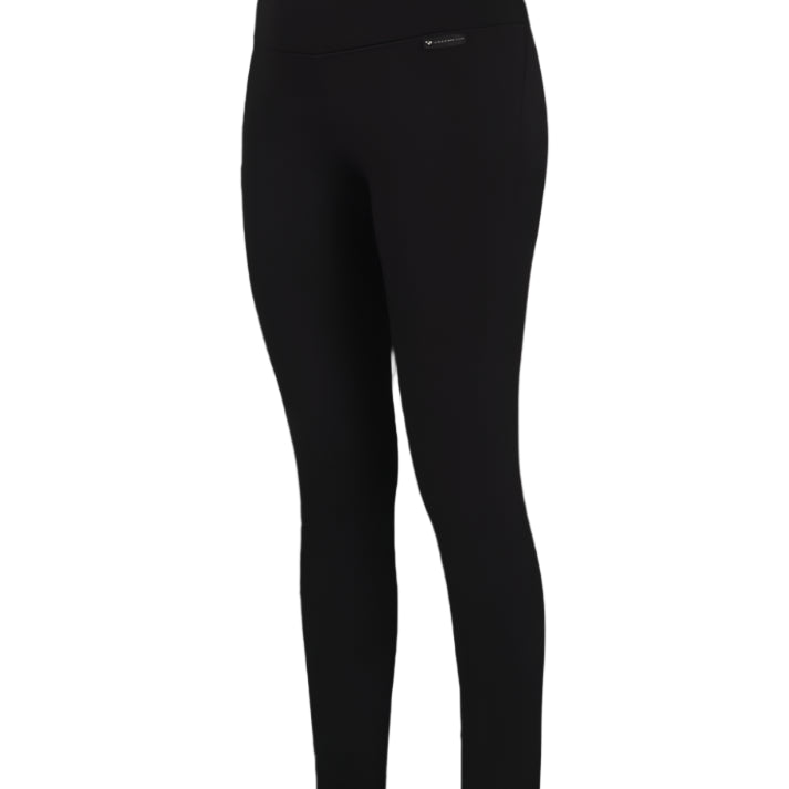 Obermeyer Women's UltraGear Bottom 2025 - Black leggings with a small white logo on the left hip.