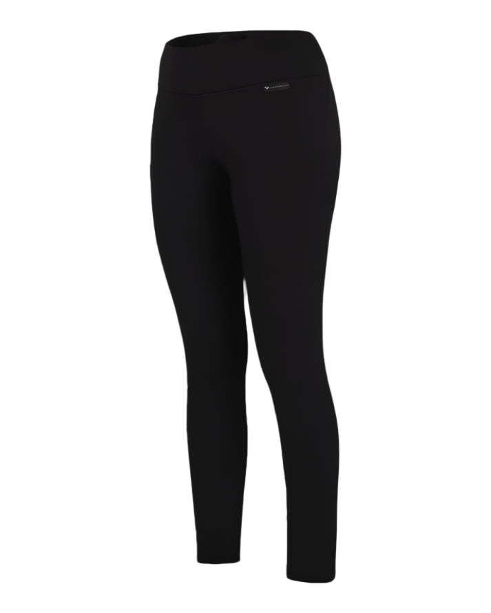 Obermeyer Women's UltraGear Bottom 2025 - Black leggings with a small white logo on the left hip.