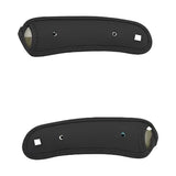 Burton Over The Toe Bindings Straps 2025 - Black straps with silver metal hardware and small white square logo on top left strap.