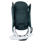 Burton Women's Step On Bindings 2025 - A black binding with a textured surface and raised ridges, featuring the words "Step ON" in embossed letters on top.