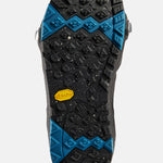 Burton Photon Step On Snowboard Boot 2025 - A black snowboard boot with a blue logo on the side and silver buckles.