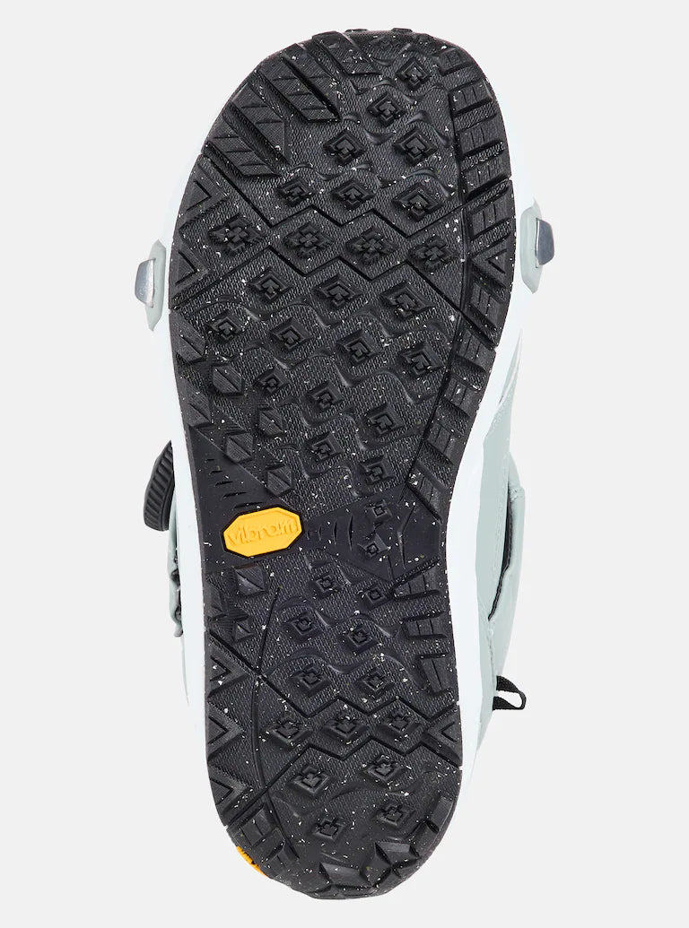 Burton Photon Step On Snowboard Boot 2025 - A black snowboard boot with a textured sole and silver buckles.